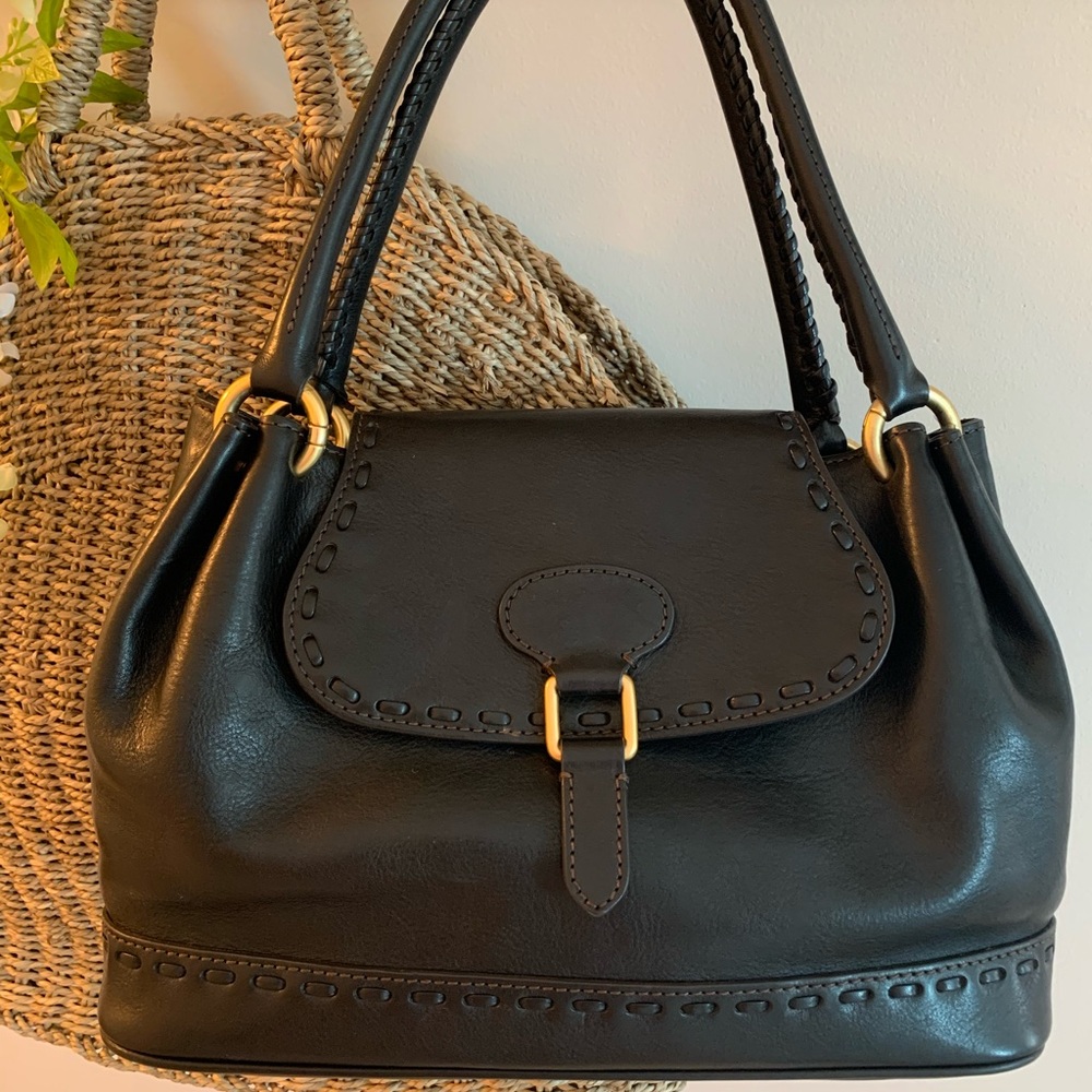 Dooney & Bourke Florentine Whipstitch Flap Satchel